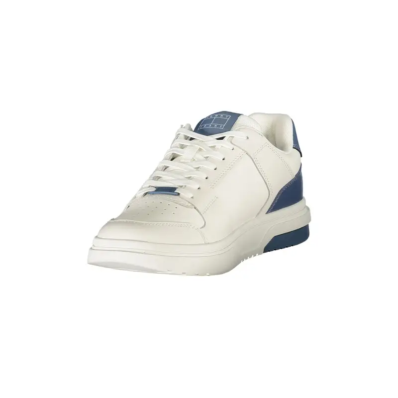 Scarpe Sneakers Uomo Rosse con Dettagli a Contrasto e Plantare Removibile Bianco miniatura 3