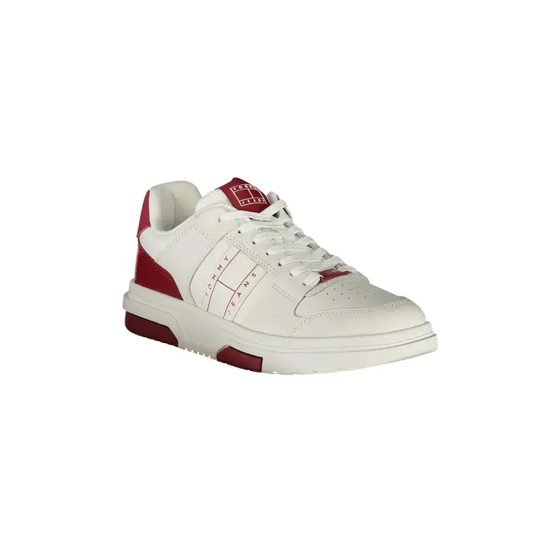 Scarpe Sneakers Uomo Rosse con Dettagli a Contrasto e Plantare Removibile Rosso miniatura 2