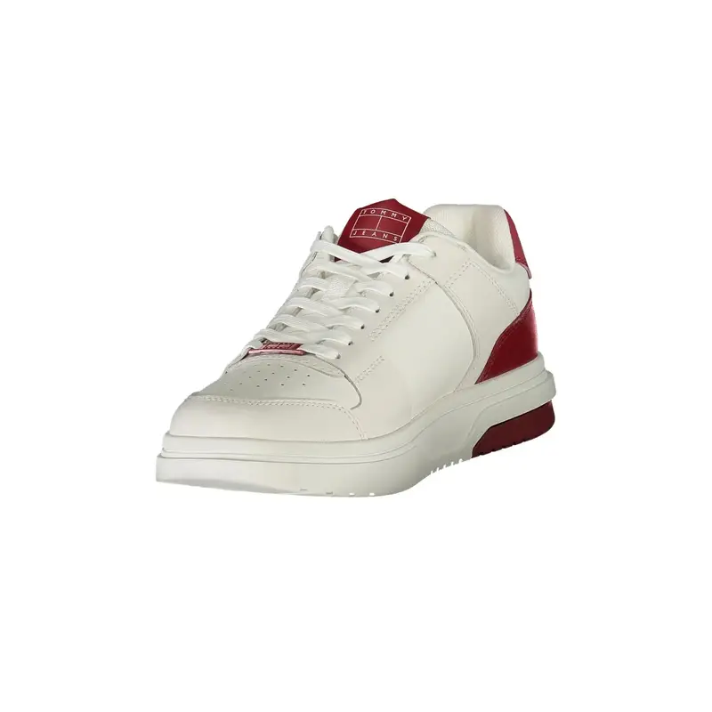Scarpe Sneakers Uomo Rosse con Dettagli a Contrasto e Plantare Removibile Rosso miniatura 3