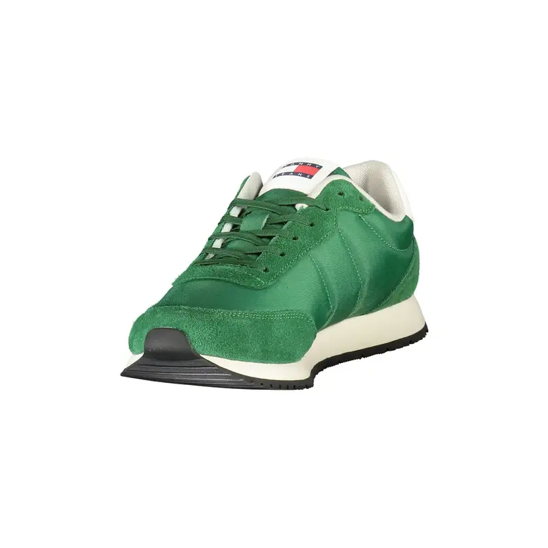 Scarpe Sneakers Uomo Verdi con Dettagli a Contrasto Verde miniatura 3