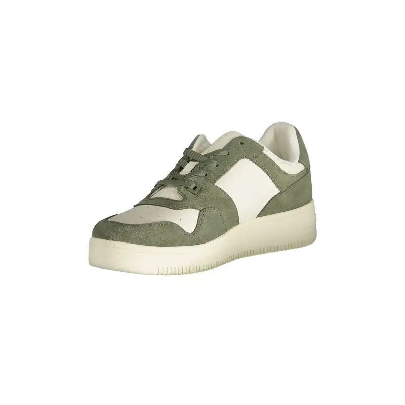 Scarpe Sneakers Uomo Verdi con Dettagli a Contrasto Verde miniatura 3