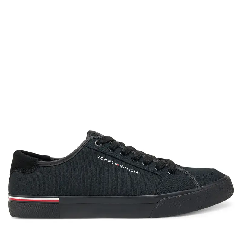 Scarpe sportive Tommy Hilfiger Core Corporate Vulc Canvas FM0FM05398 Nero