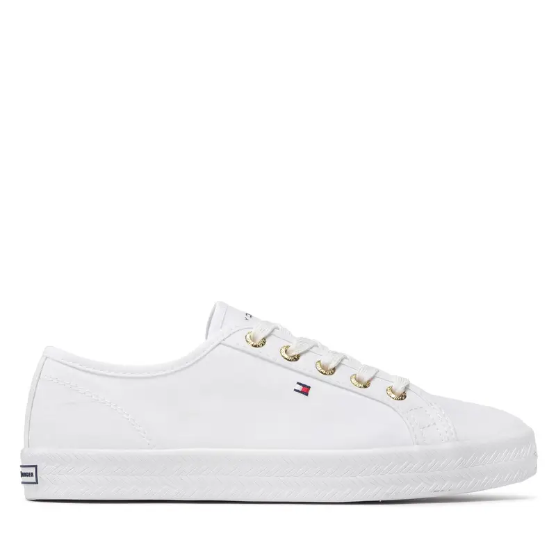 Scarpe sportive Tommy Hilfiger Essential Nautical Sneaker FW0FW06512 Bianco