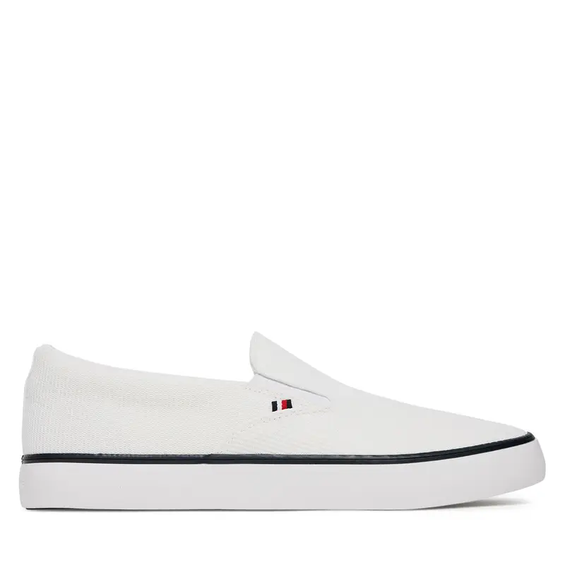 Scarpe sportive Tommy Hilfiger Th Hi Vulc Core Low Ii Slipon FM0FM05514 Bianco