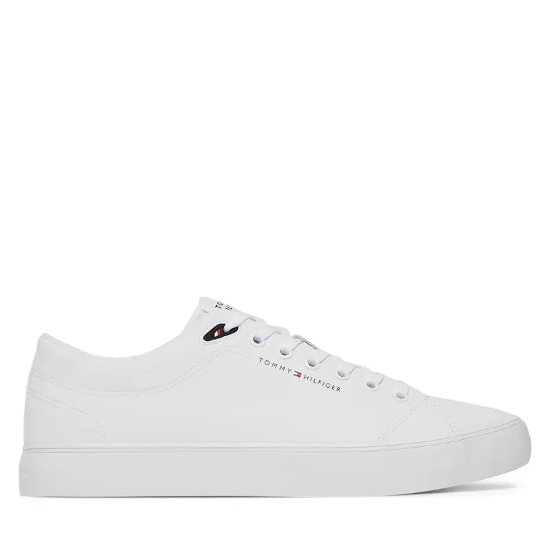 Scarpe sportive Tommy Hilfiger Th Hi Vulc Core Low Lth Ii Ess FM0FM05511 Bianco