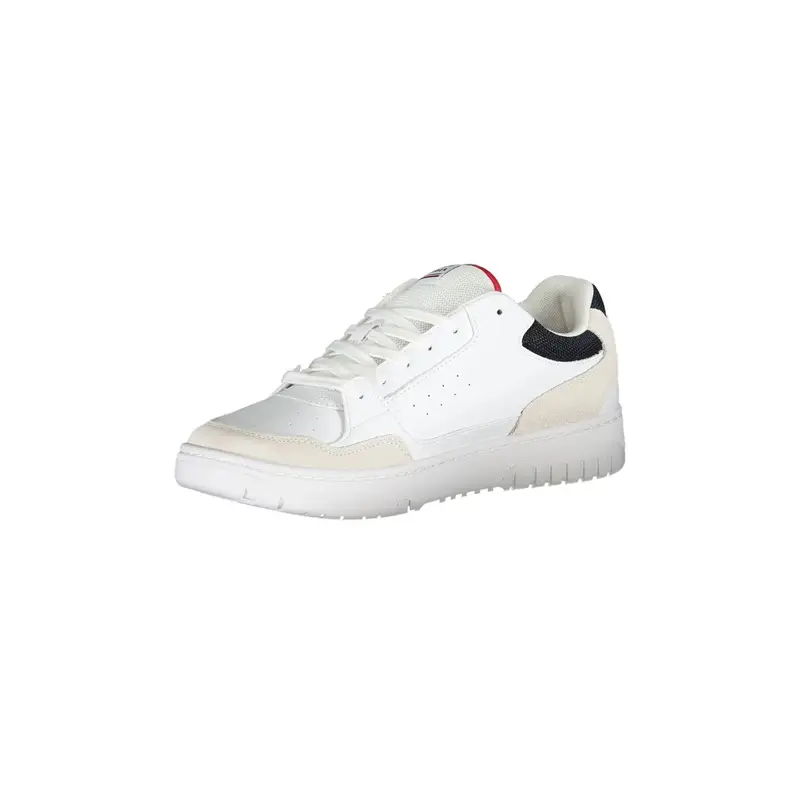 Scarpe Sportive Uomo Bianche con Dettagli a Contrasto Bianco miniatura 3