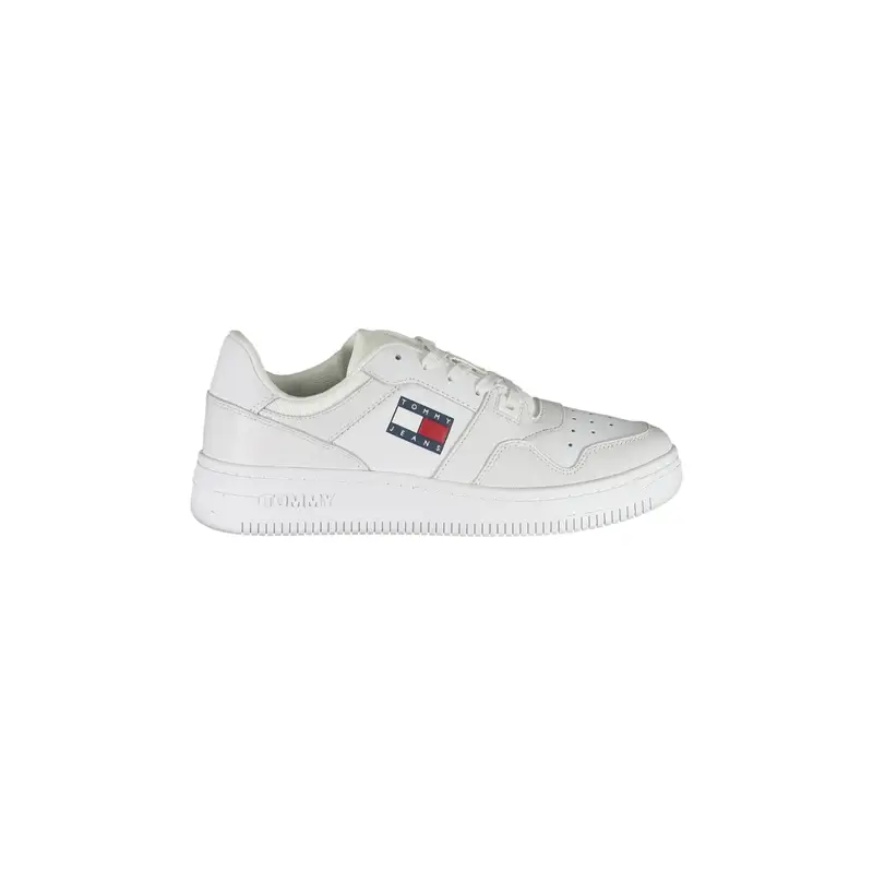 Scarpe Sportive Uomo Bianche con Stampa e Logo Bianco