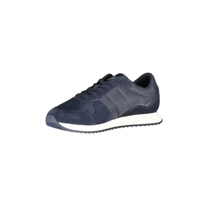 Scarpe Sportive Uomo Blu con Dettagli a Contrasto miniatura 2