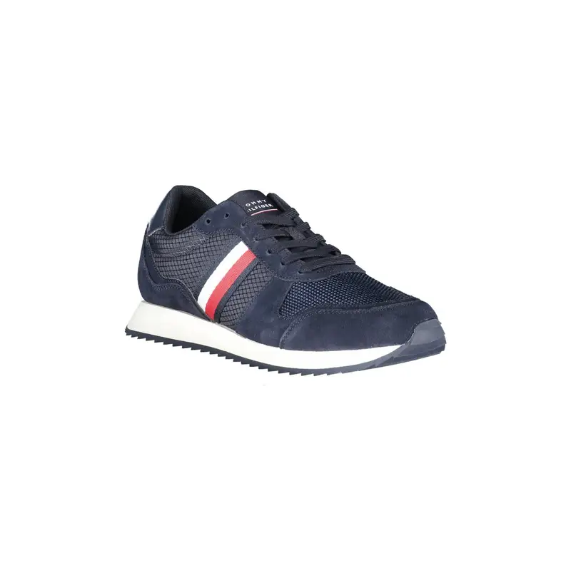 Scarpe Sportive Uomo Blu con Dettagli a Contrasto miniatura 3