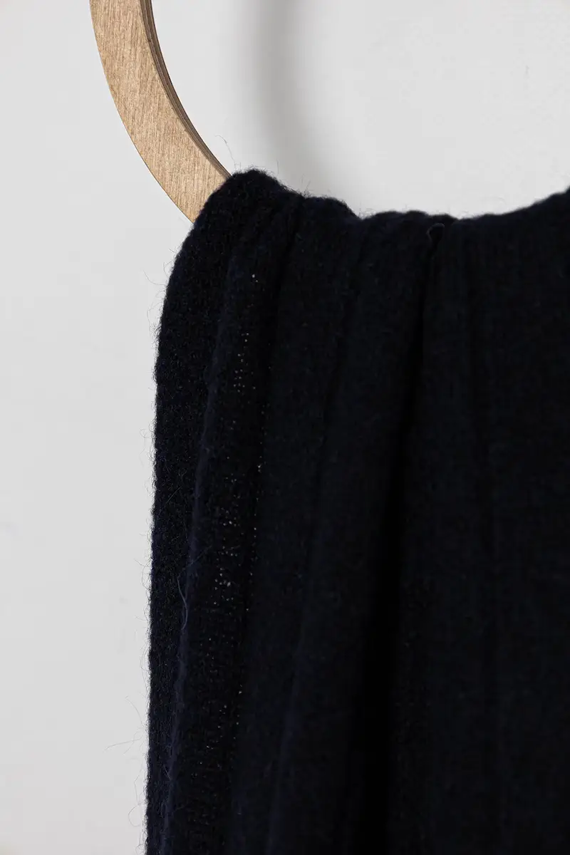 scialle con lana colore blu navy AW0AW17787 miniatura 2