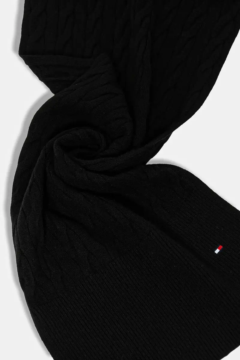 scialle con lana colore nero AM0AM13596 miniatura 3