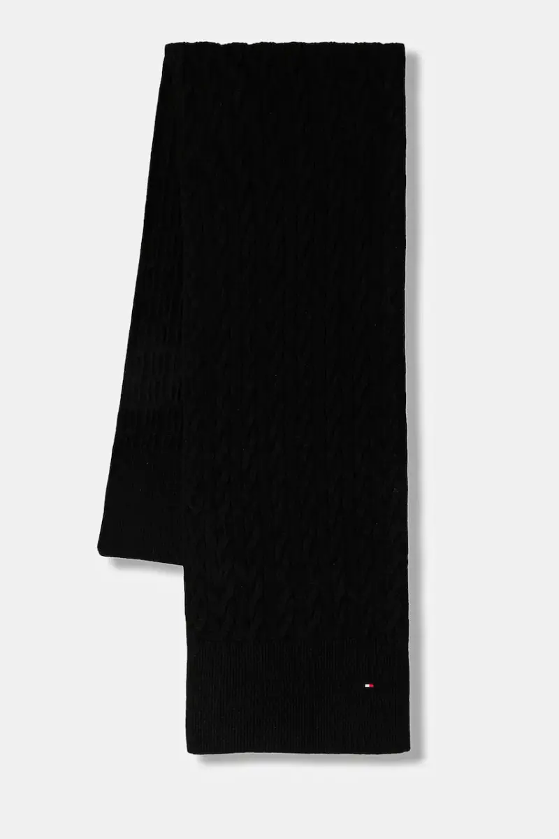 scialle con lana colore nero AM0AM13596