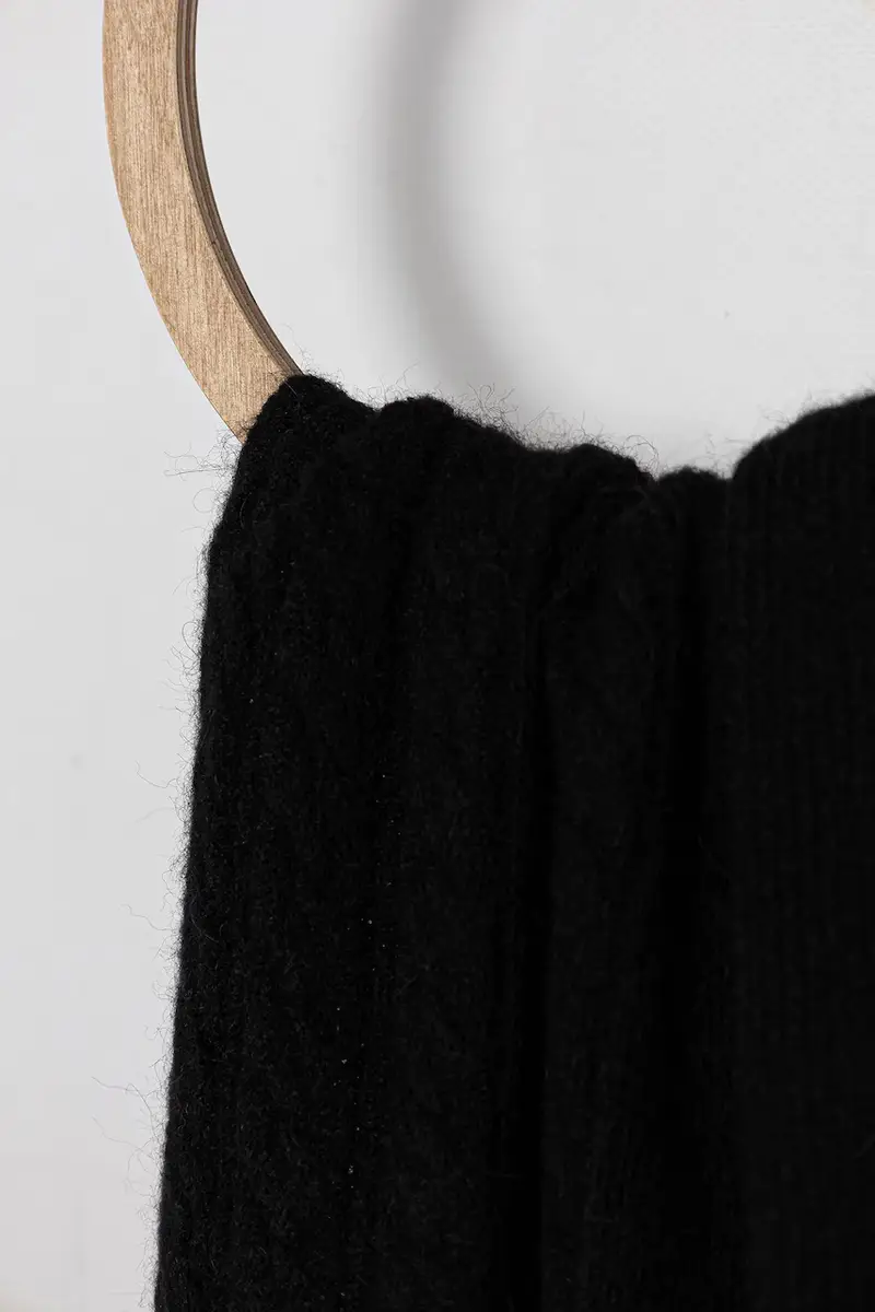 scialle con lana colore nero AW0AW17788 miniatura 2