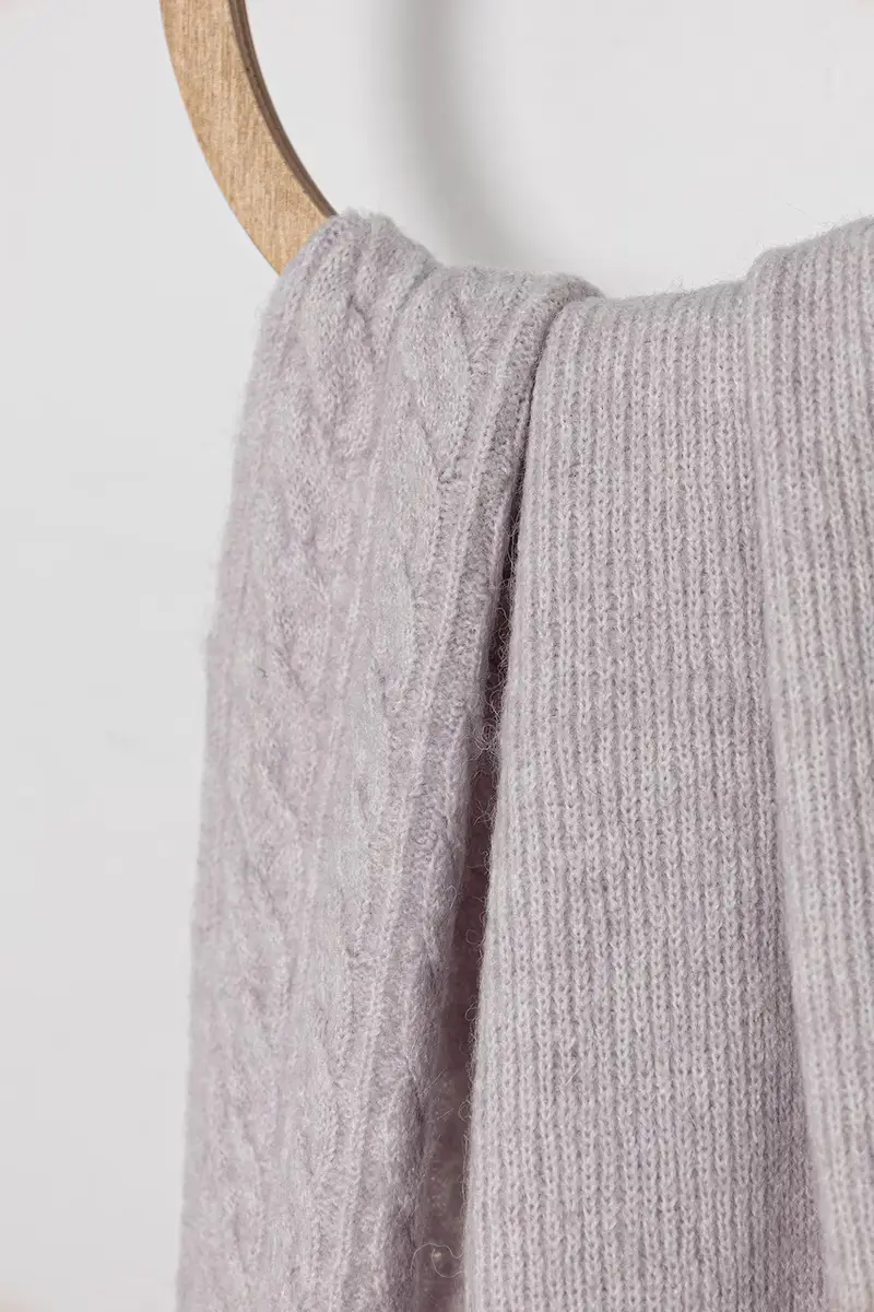 scialle con lana colore violetto AW0AW17788 miniatura 2