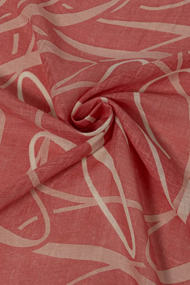 scialle di lino donna colore rosa AW0AW17491 miniatura 2