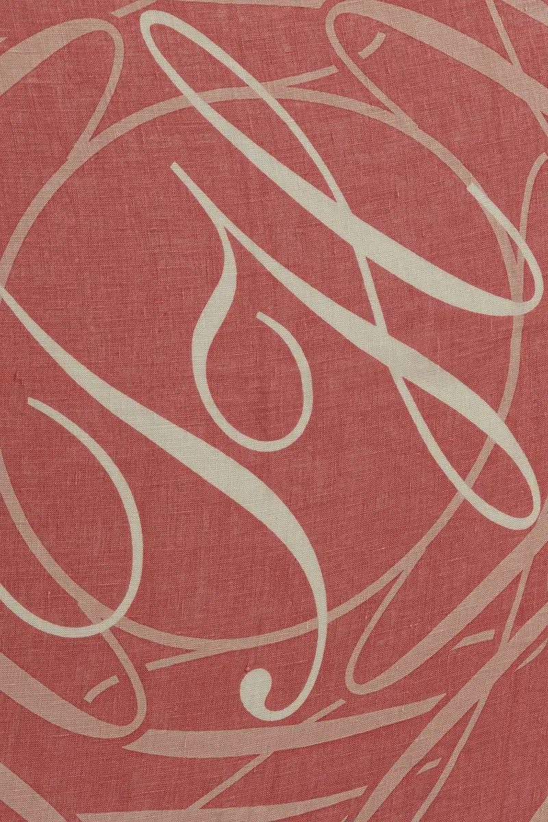 scialle di lino donna colore rosa AW0AW17491 miniatura 3