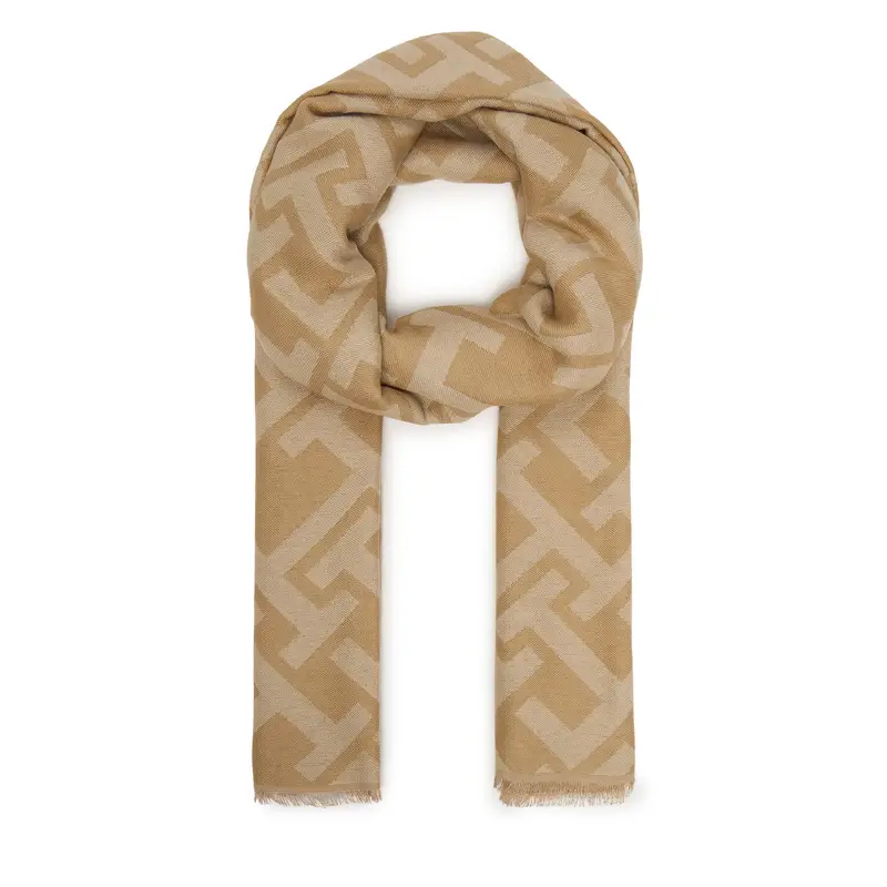 Scialle Tommy Hilfiger Th Monogram Heavy Scarf AW0AW18051 Beige