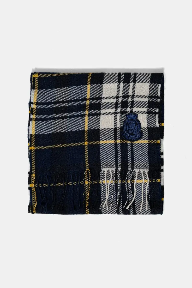 sciarpa in lana uomo colore blu navy AM0AM13599 miniatura 2