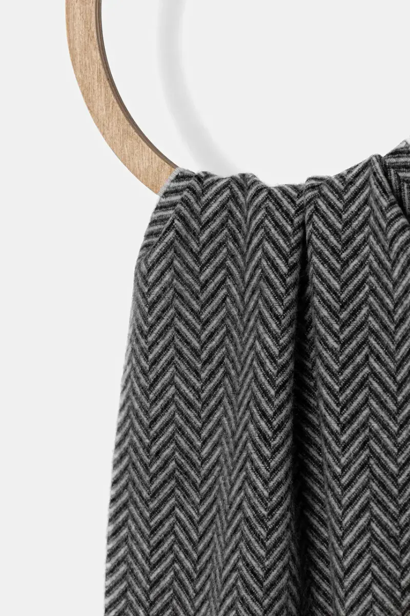 sciarpa in lana uomo colore grigio AM0AM13593 miniatura 2