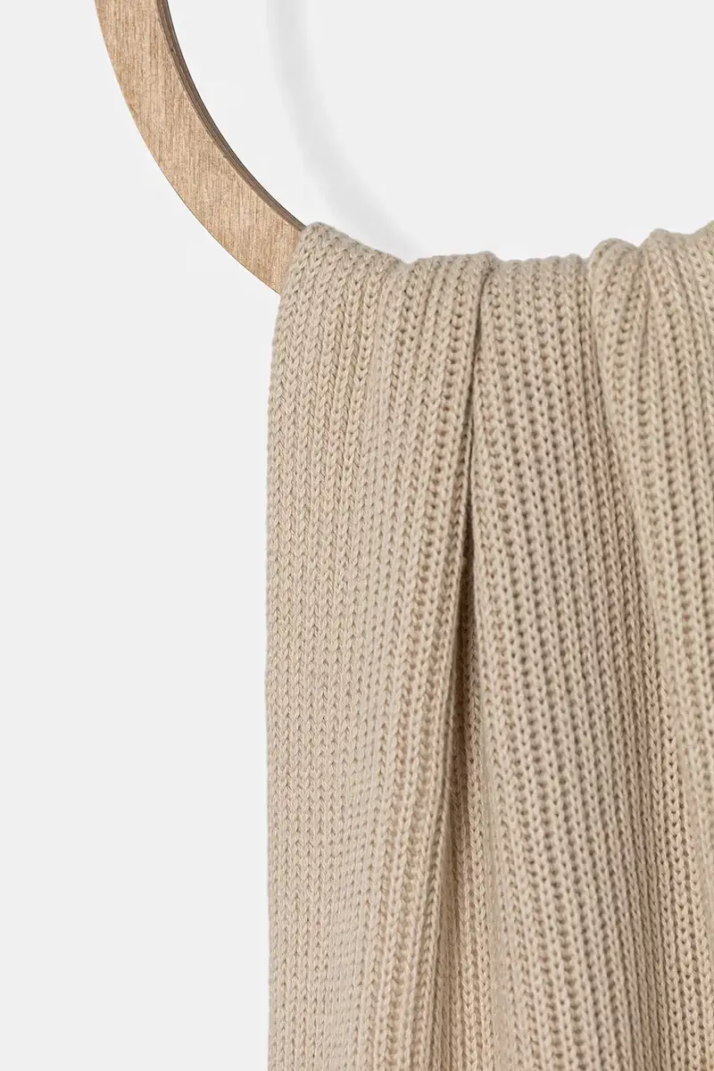 sciarpa uomo colore nero AM0AM12847 Beige miniatura 2