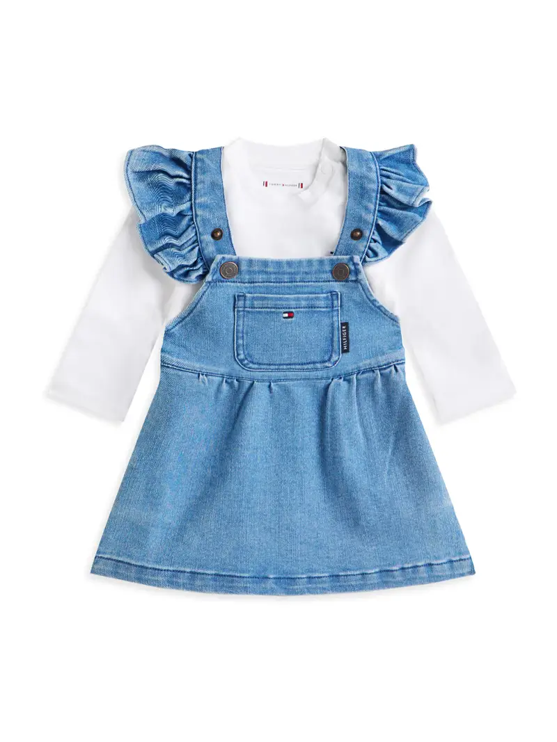 Set blu denim / bianco