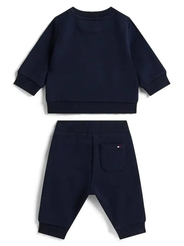 set blu navy neonato maxi logo miniatura 2
