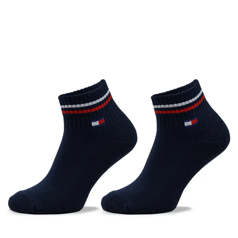 Set di 2 paia di calzini corti unisex Tommy Hilfiger 701228177 Blu scuro