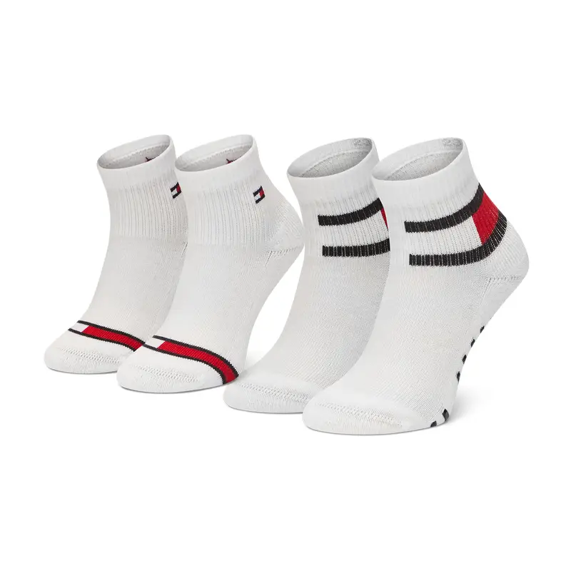 Set di 2 paia di calzini lunghi da bambini Tommy Hilfiger 100002319 Bianco