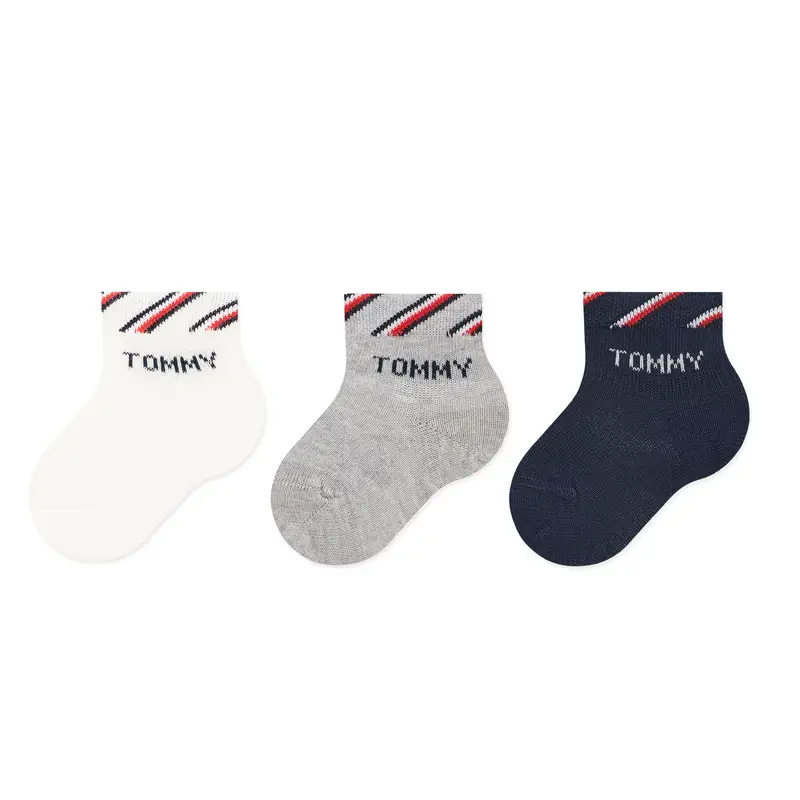Set di 3 paia di calzini lunghi da bambini Tommy Hilfiger 701220277 Multicolore