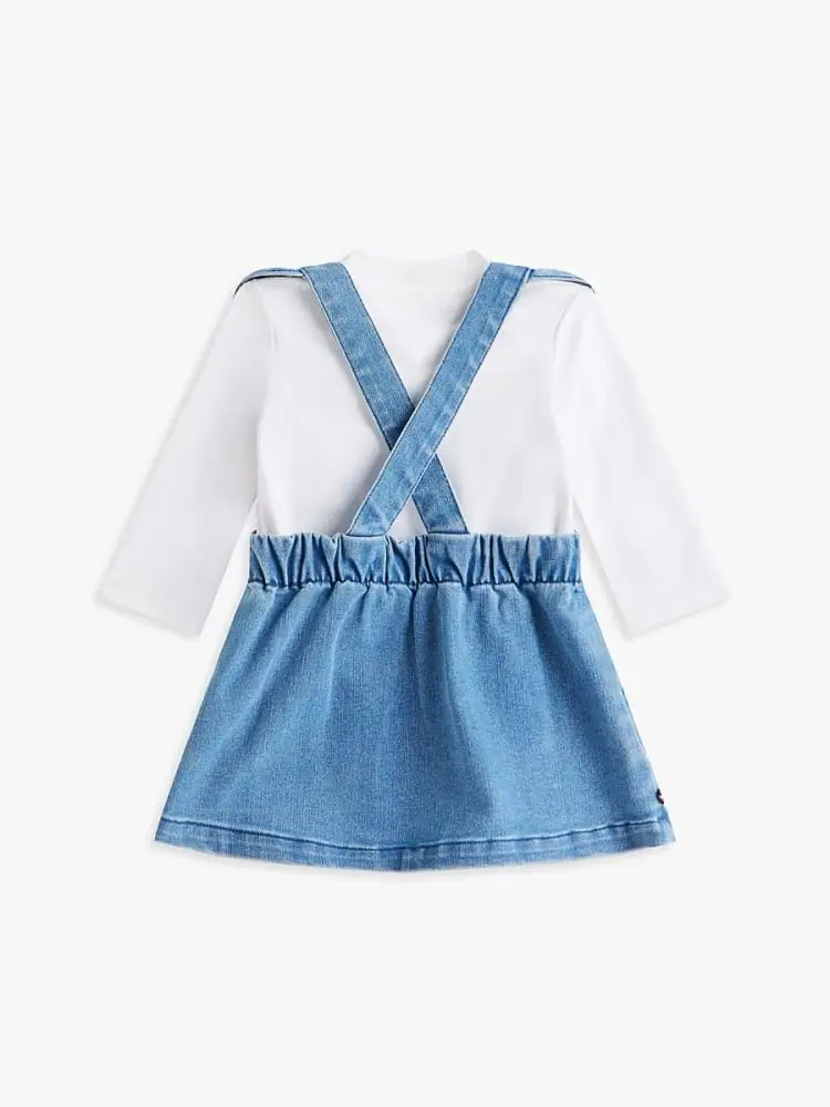 set neonata in denim mini logo miniatura 2