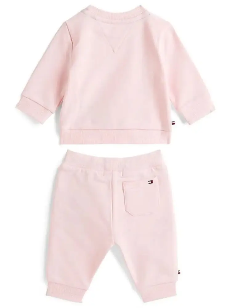 set rosa neonata logo sul davanti miniatura 2