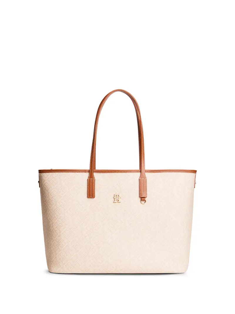 Shopper beige / beige scuro / cognac
