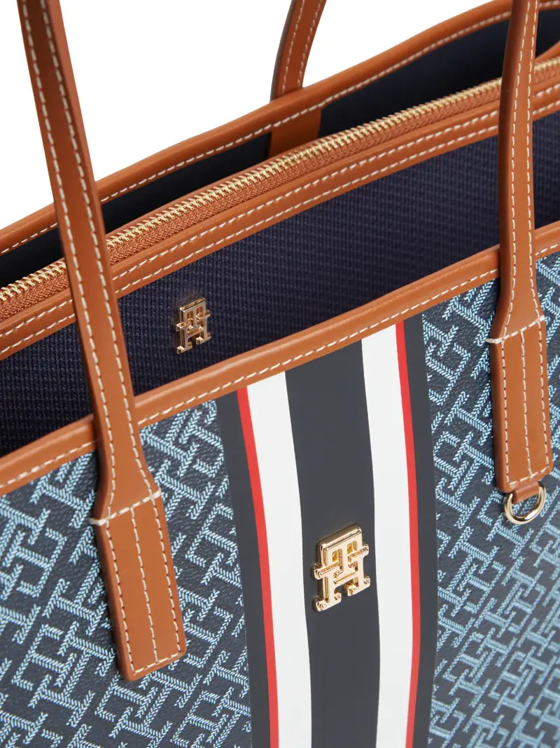 Shopper Monoplay marino / opale / cognac / bianco miniatura 2