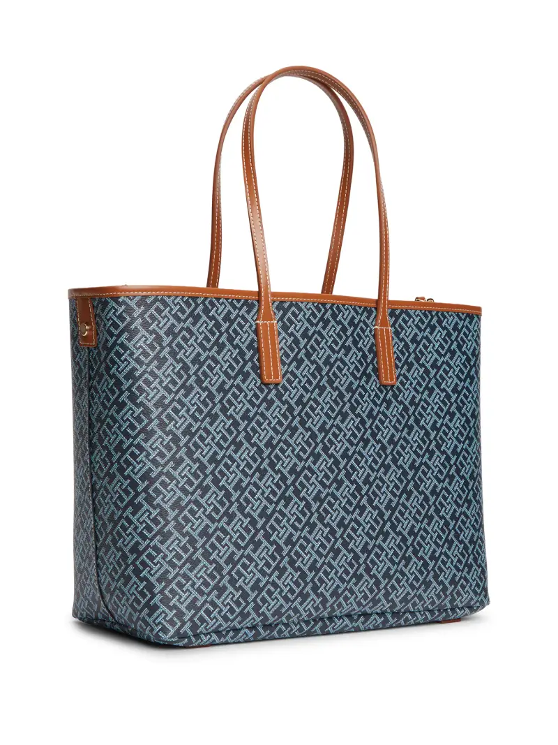 Shopper Monoplay marino / opale / cognac / bianco miniatura 3