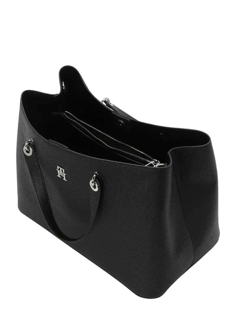 TOMMY HILFIGER Shopper  nero / argento miniatura 2