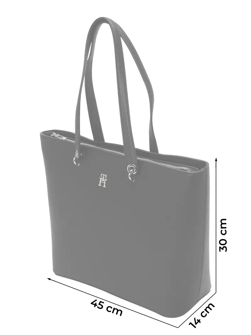 Shopper nero / argento miniatura 2