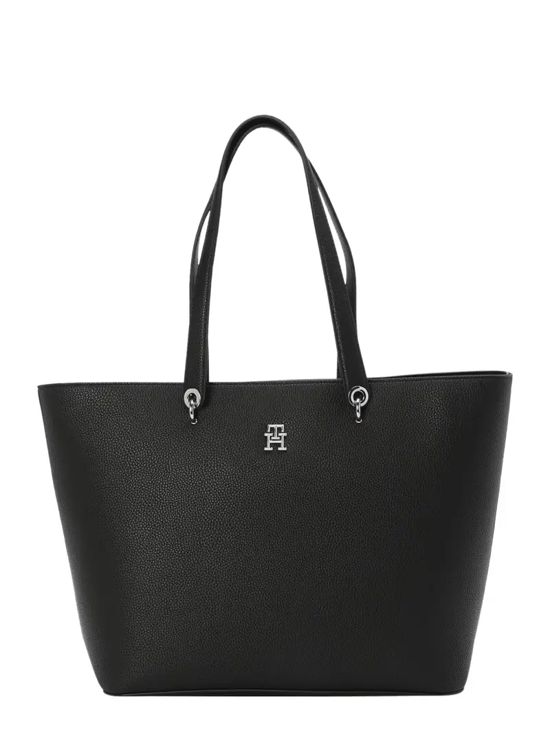 Shopper nero / argento miniatura 3