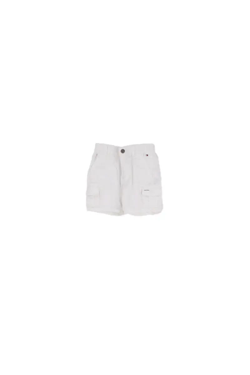 Shorts Bambino TOMMY HILFIGER White Woven cargo short th