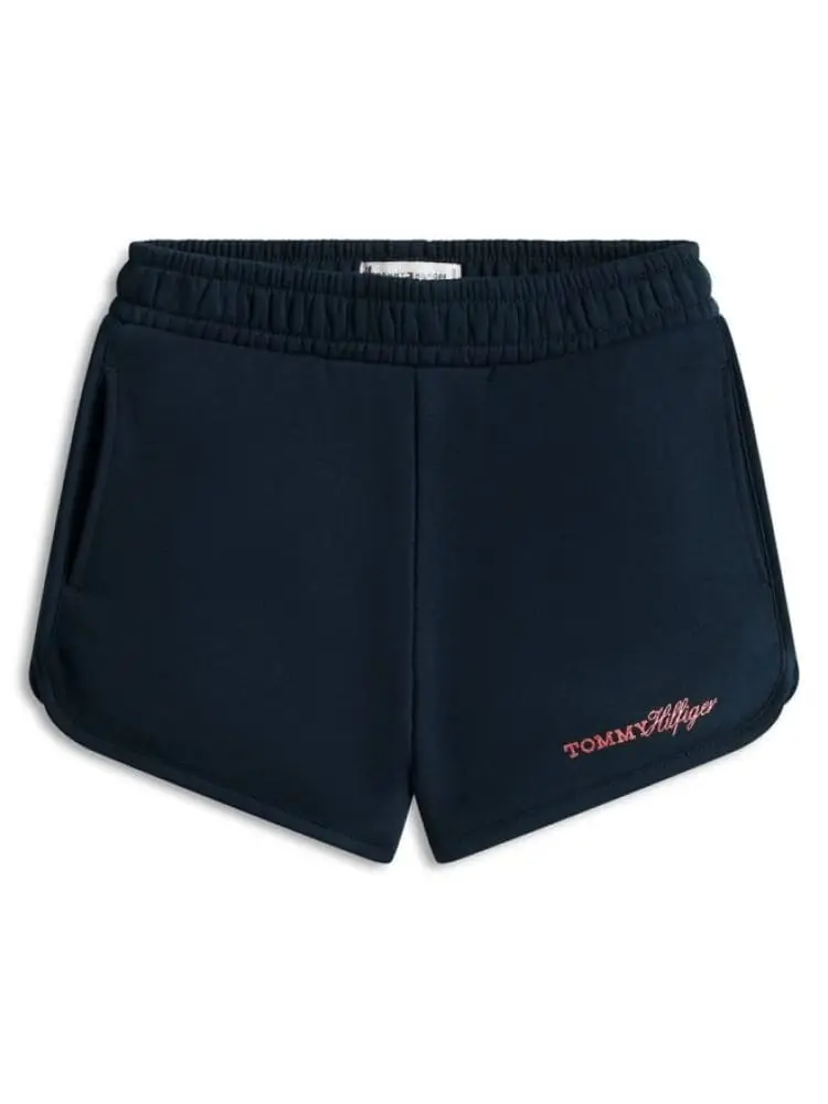 shorts blu navy bambina mini logo
