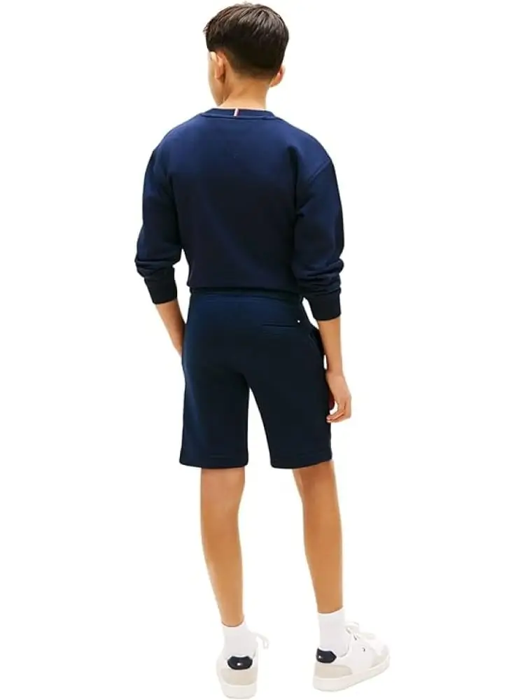 shorts blu navy bambino mini logo miniatura 2