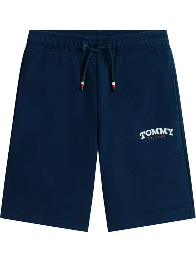 shorts blu navy bambino mini logo