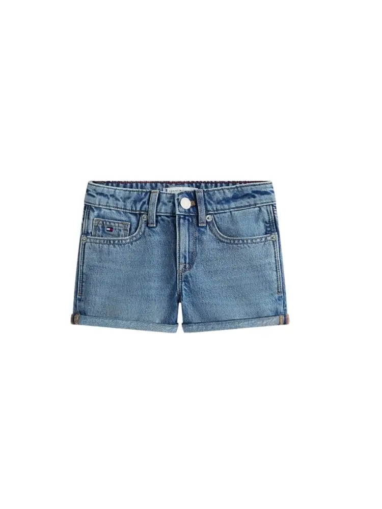 shorts kids/junior denim skinny cinque tasche