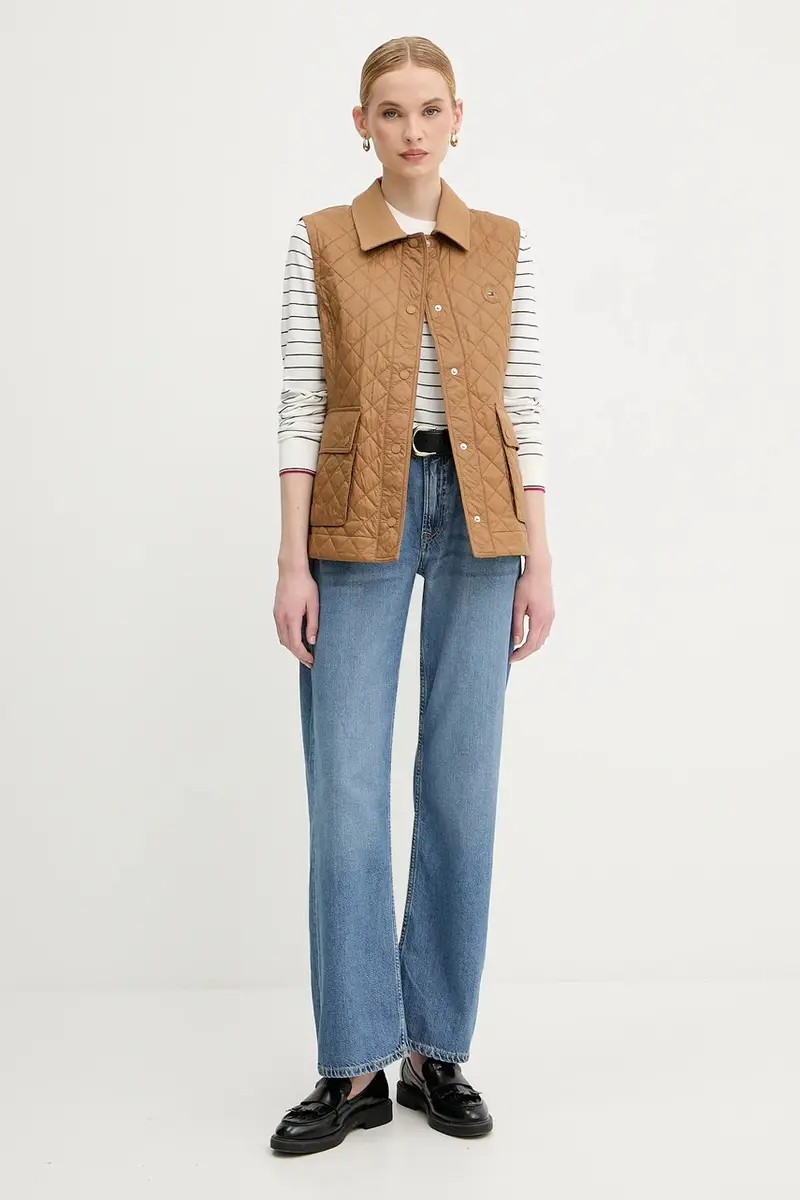 smanicato donna colore marrone WW0WW45638 miniatura 2