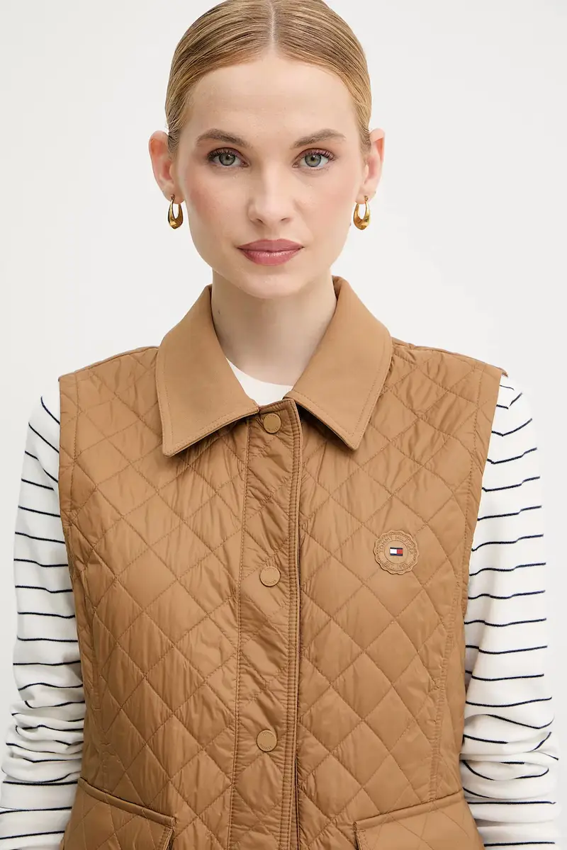 smanicato donna colore marrone WW0WW45638 miniatura 4