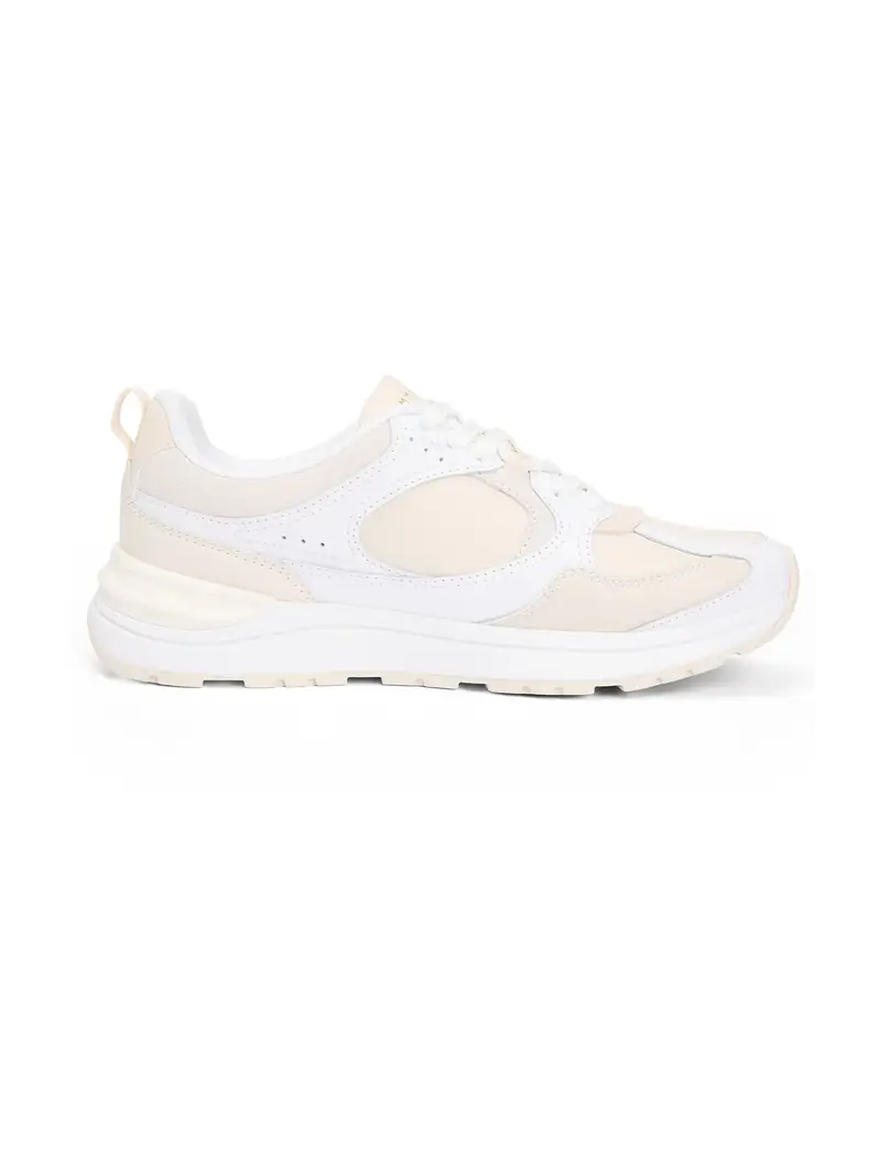 Sneaker bassa beige / bianco miniatura 3