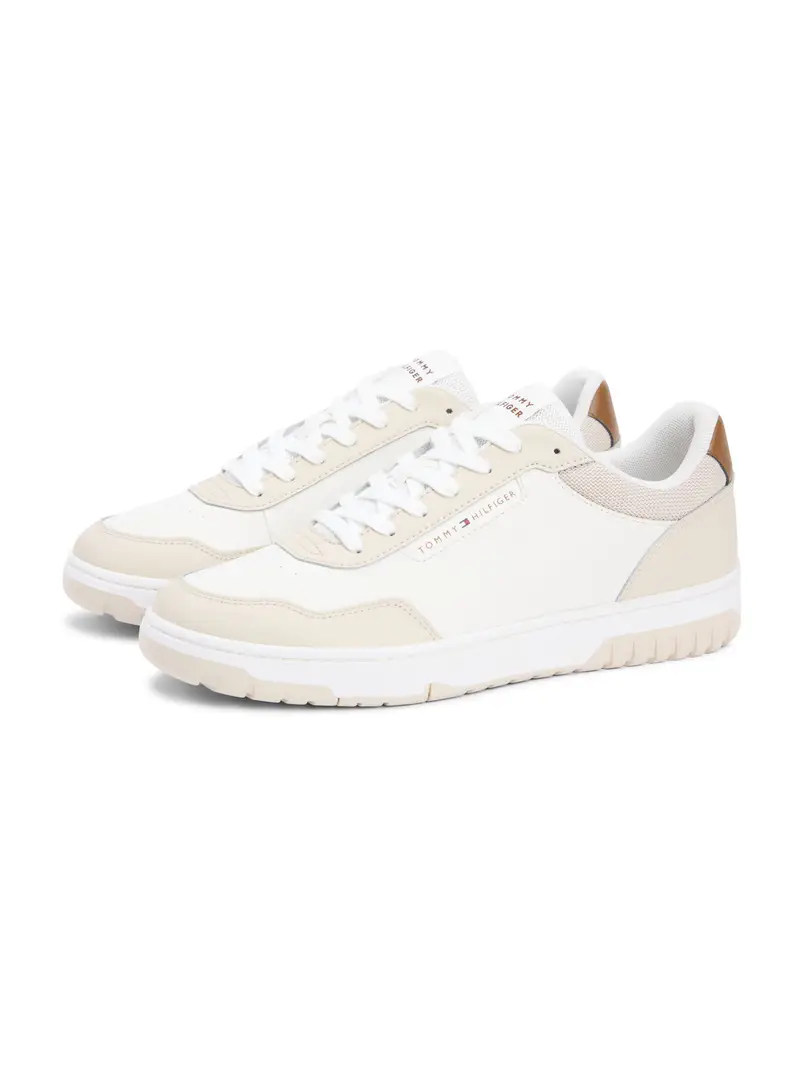 Sneaker bassa beige / bianco miniatura 2
