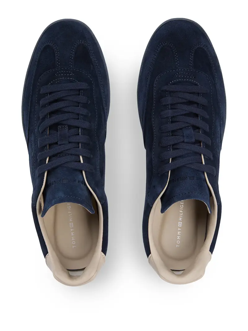 Sneaker bassa beige / blu scuro miniatura 3