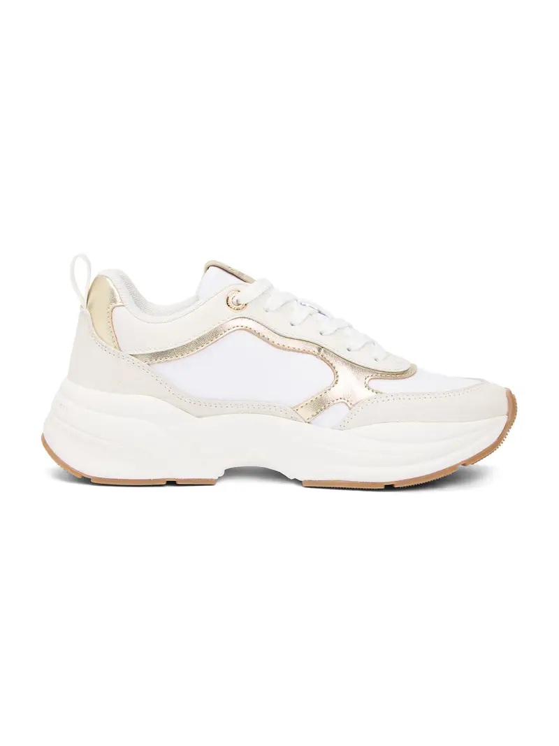 Sneaker bassa beige / oro / bianco / bianco naturale miniatura 3