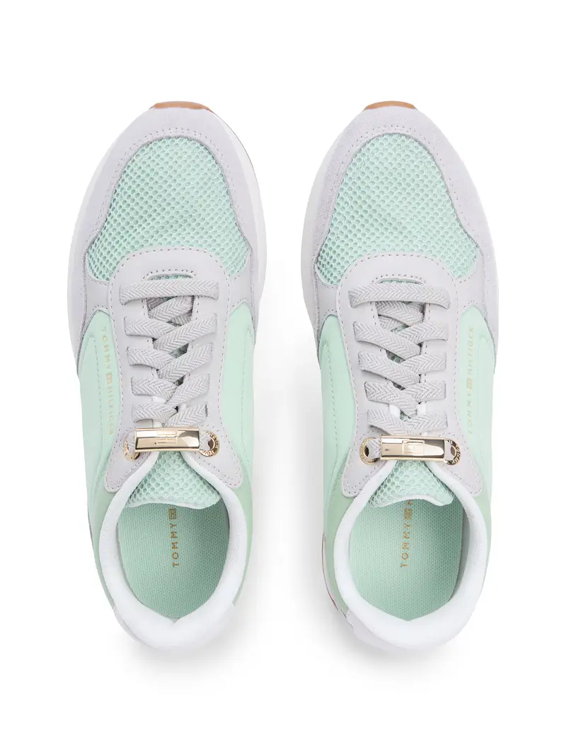 Sneaker bassa CHIC grigio chiaro / menta miniatura 3