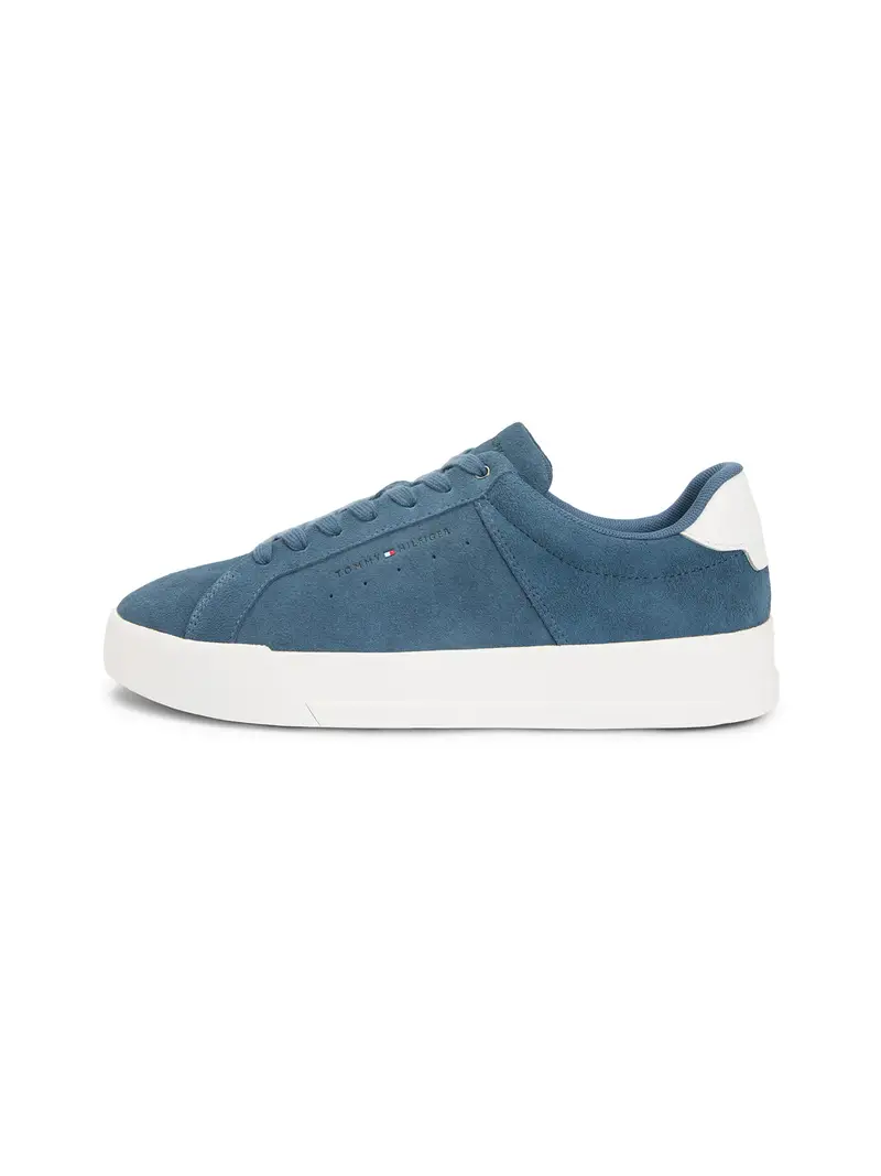 Sneaker bassa Court blu denim / bianco